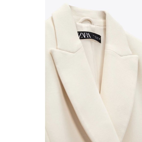 ZARA DOUBLE BREASTED LONG BLAZER COAT JACKET & TROUSERS - Picture 8 of 14